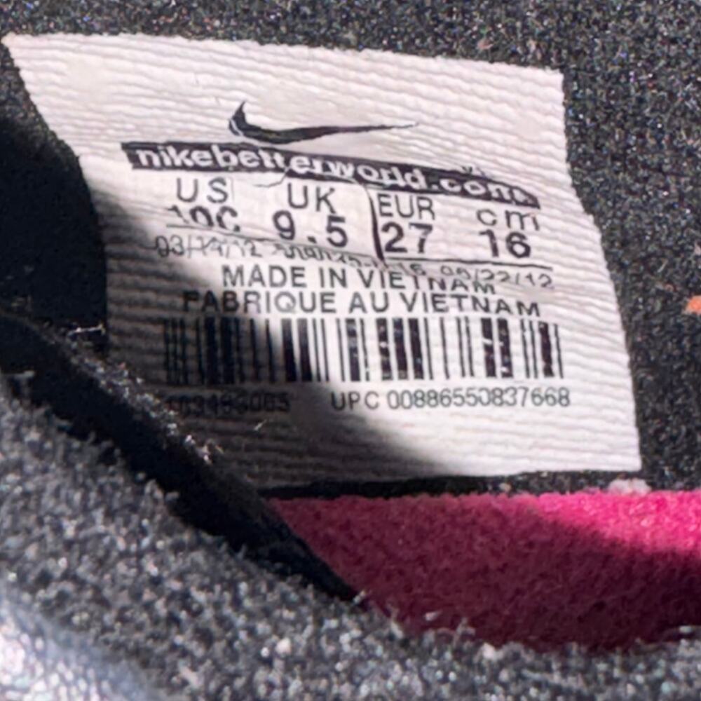 Nike Jr Tiempo Rio FG Youth Soccer Cleats Black Pink 10C 534960-063 Molded - Picture 5 of 7